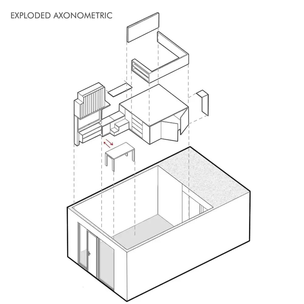 25㎡微型公寓设计丨印度丨Co in Collaborative Lab-32