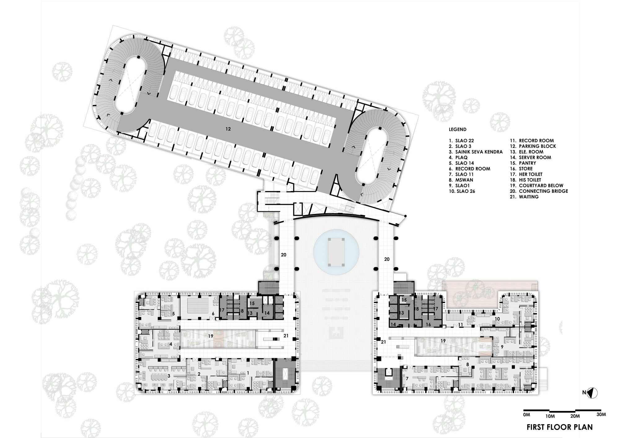 Collector 办公室，取代旧集群的新型办公  Sunil Patil And Associates-16