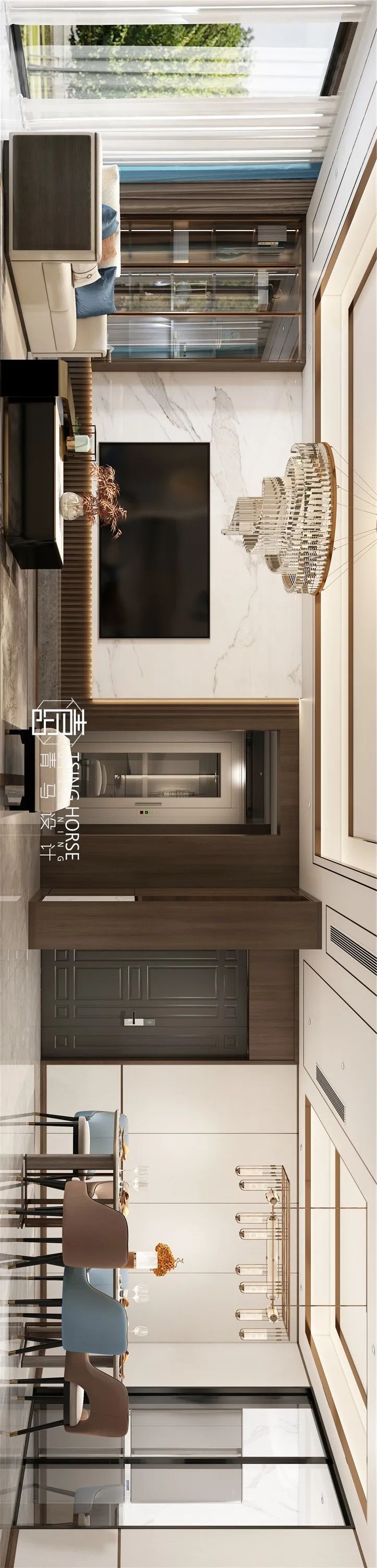 中建昆明澜庭·联排下叠 280㎡ 新中式 安然栖心 /李峻-55