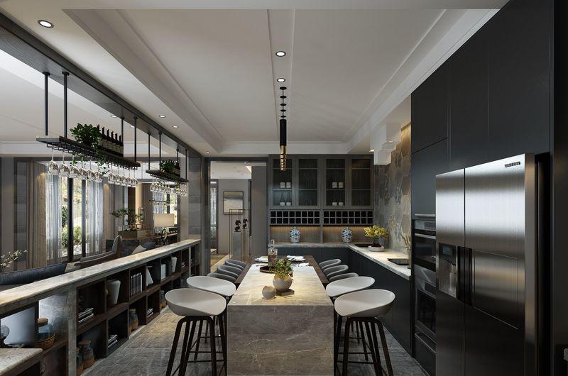 贵阳现代轻奢黑白灰别墅-31