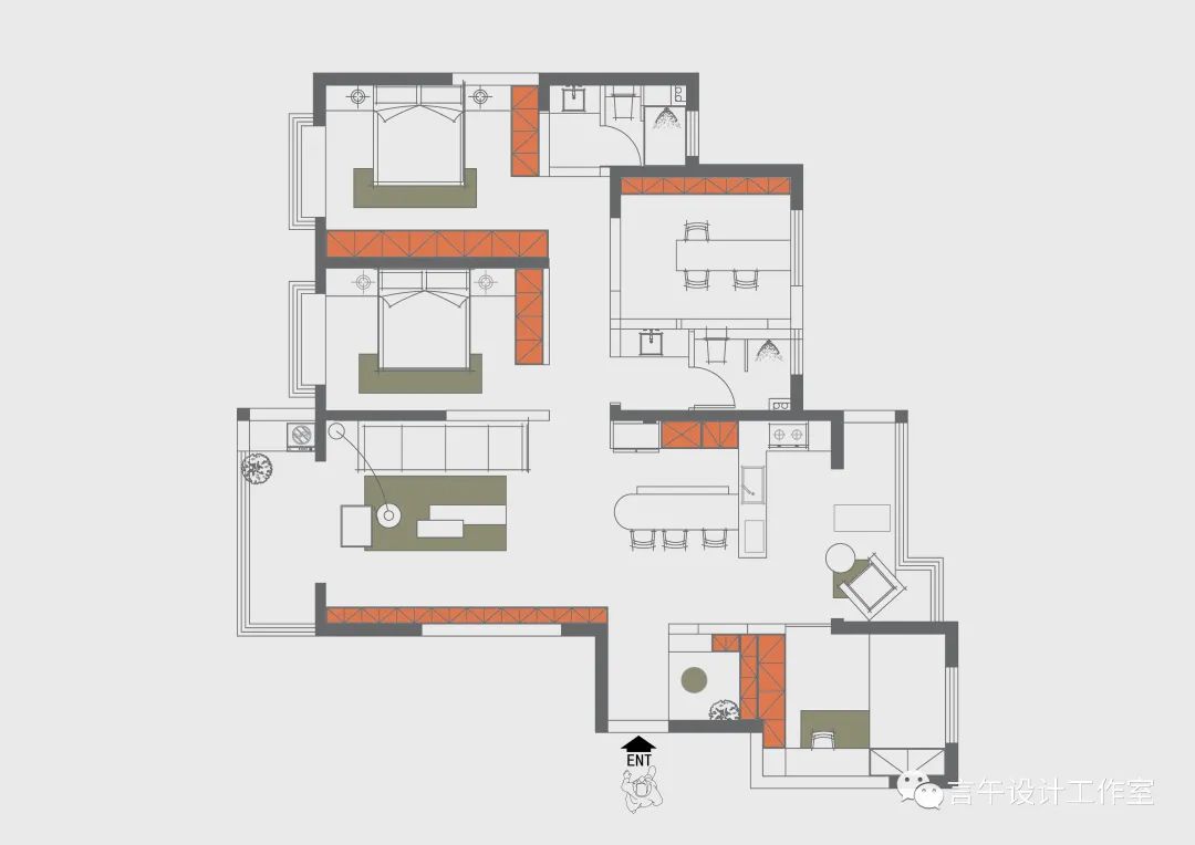 洛阳凌波苑工业风私宅设计丨中国洛阳丨言午设计-21