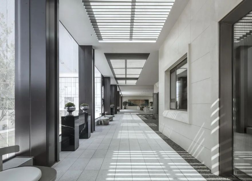 青岛悦海府售楼处 | 海洋主题的现代东方空间设计-38