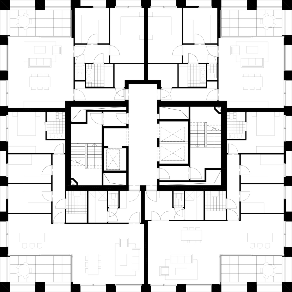 比利时 Turnova 多功能混合用途建筑丨B建筑师-33