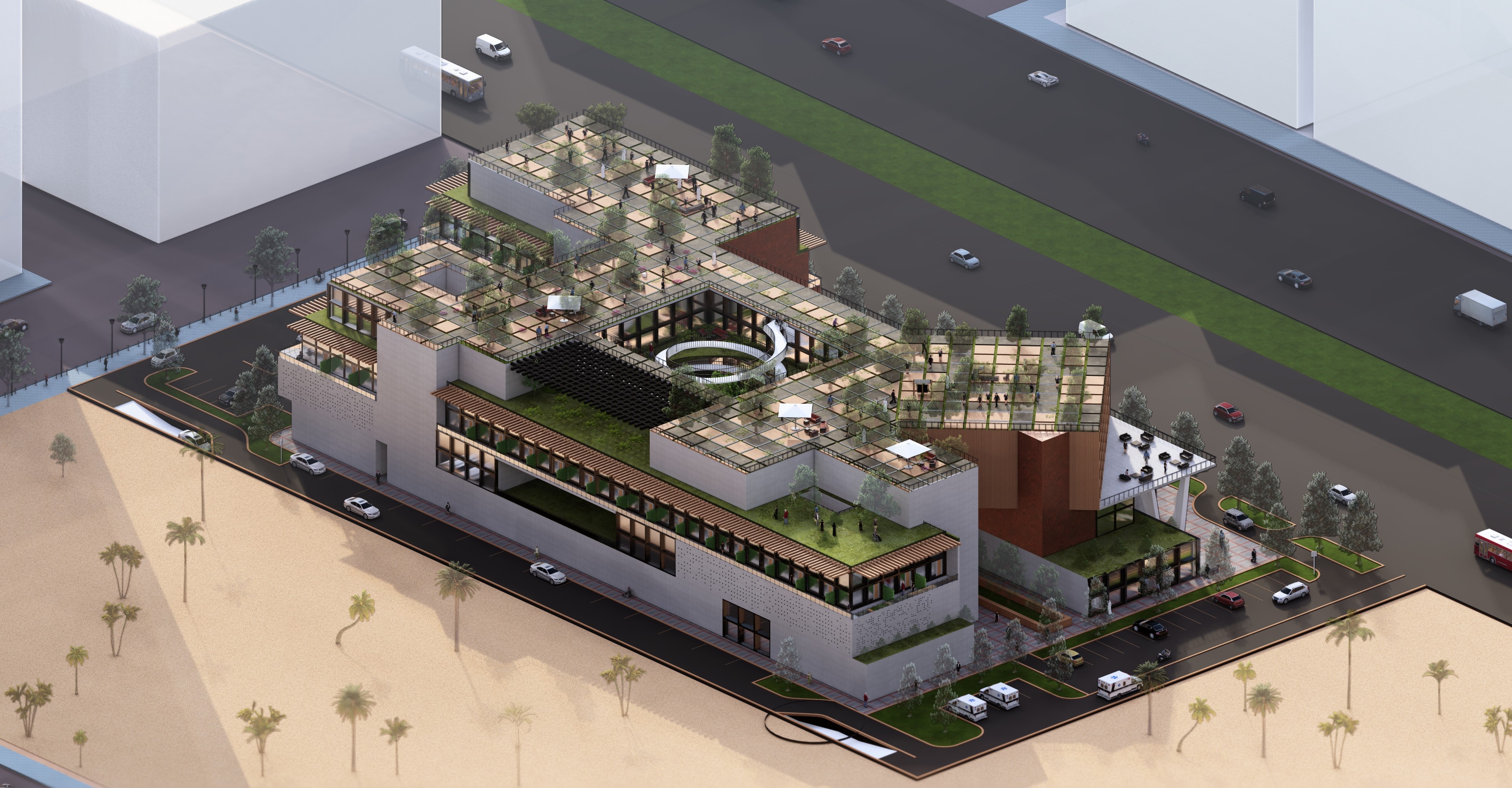 一日手术医院丨埃及丨开罗大学工程学院建筑系-12