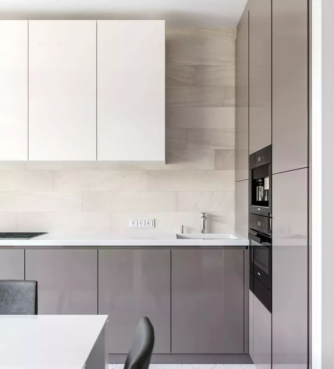 知性优雅现代公寓，以灰色为主调的 74.1m²精致空间-19