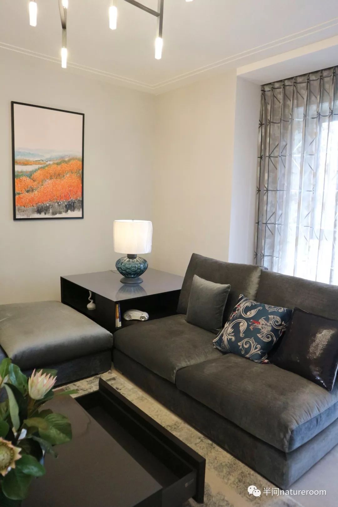 《半间软装设计》打造繁华静谧的现代港式家居-18