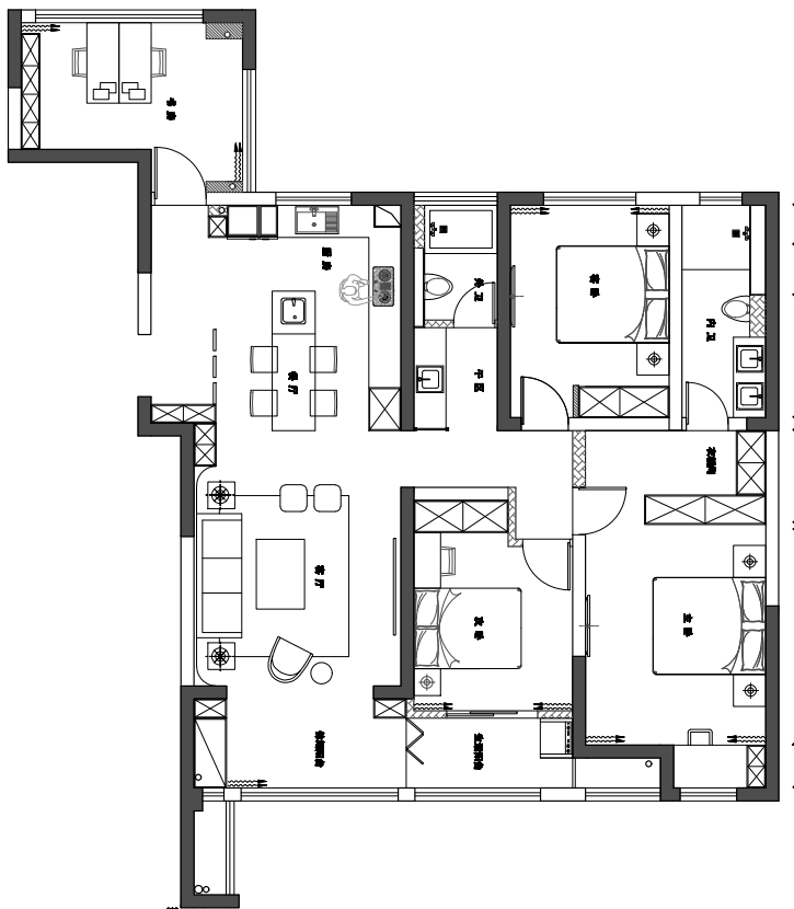 世茂香槟湖 140 平米轻奢原木风家居设计丨中国常州-5