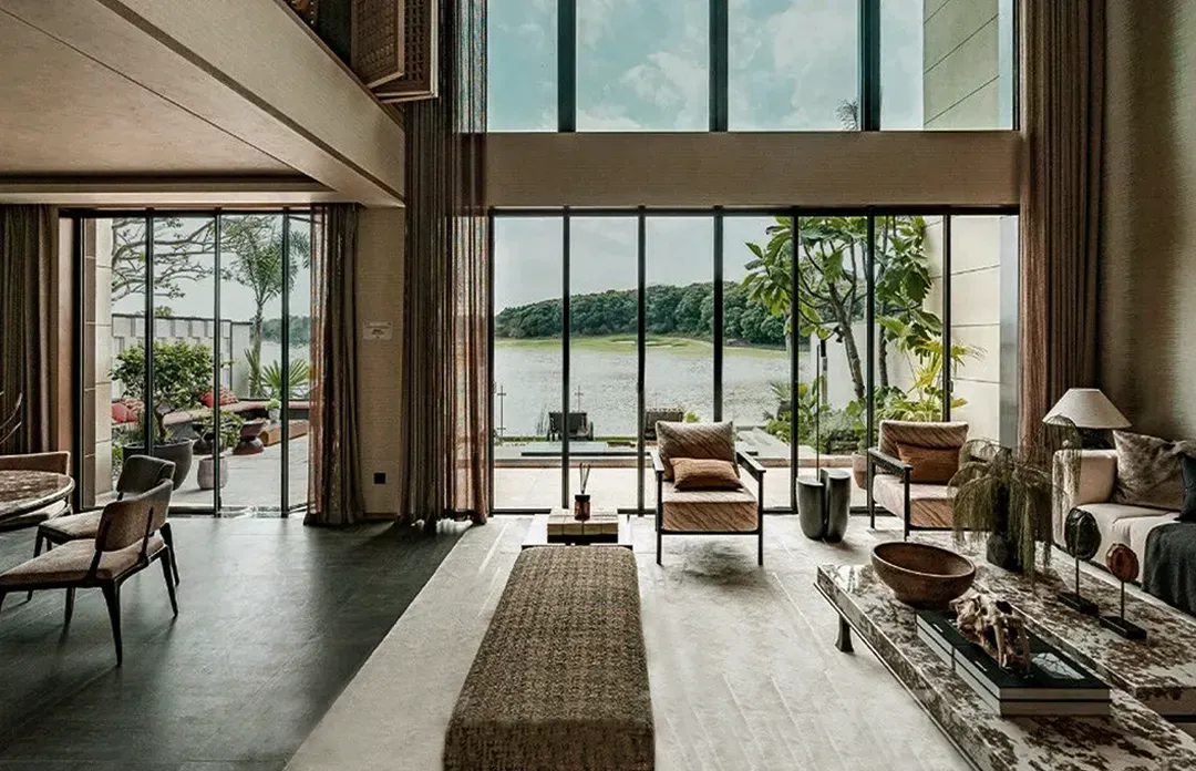 378㎡临湖别墅，这才是东方美学的天花板！-18