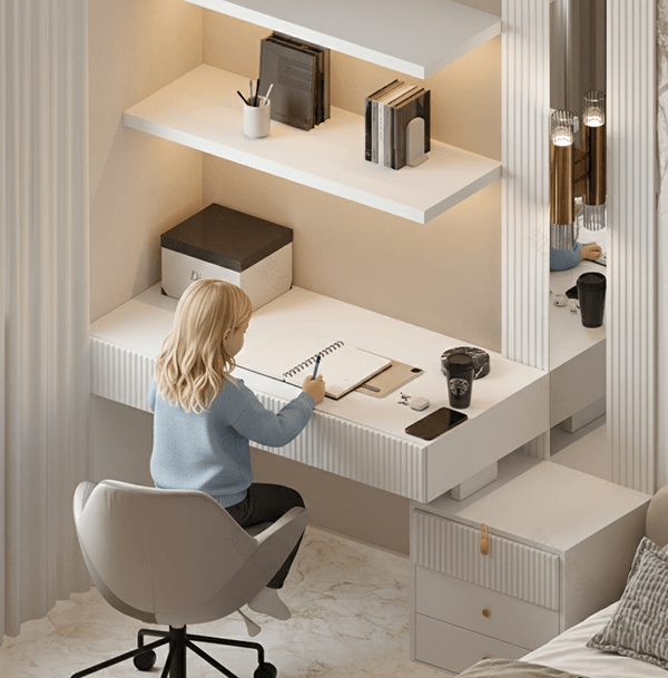 女孩卧室3D可视化设计-1