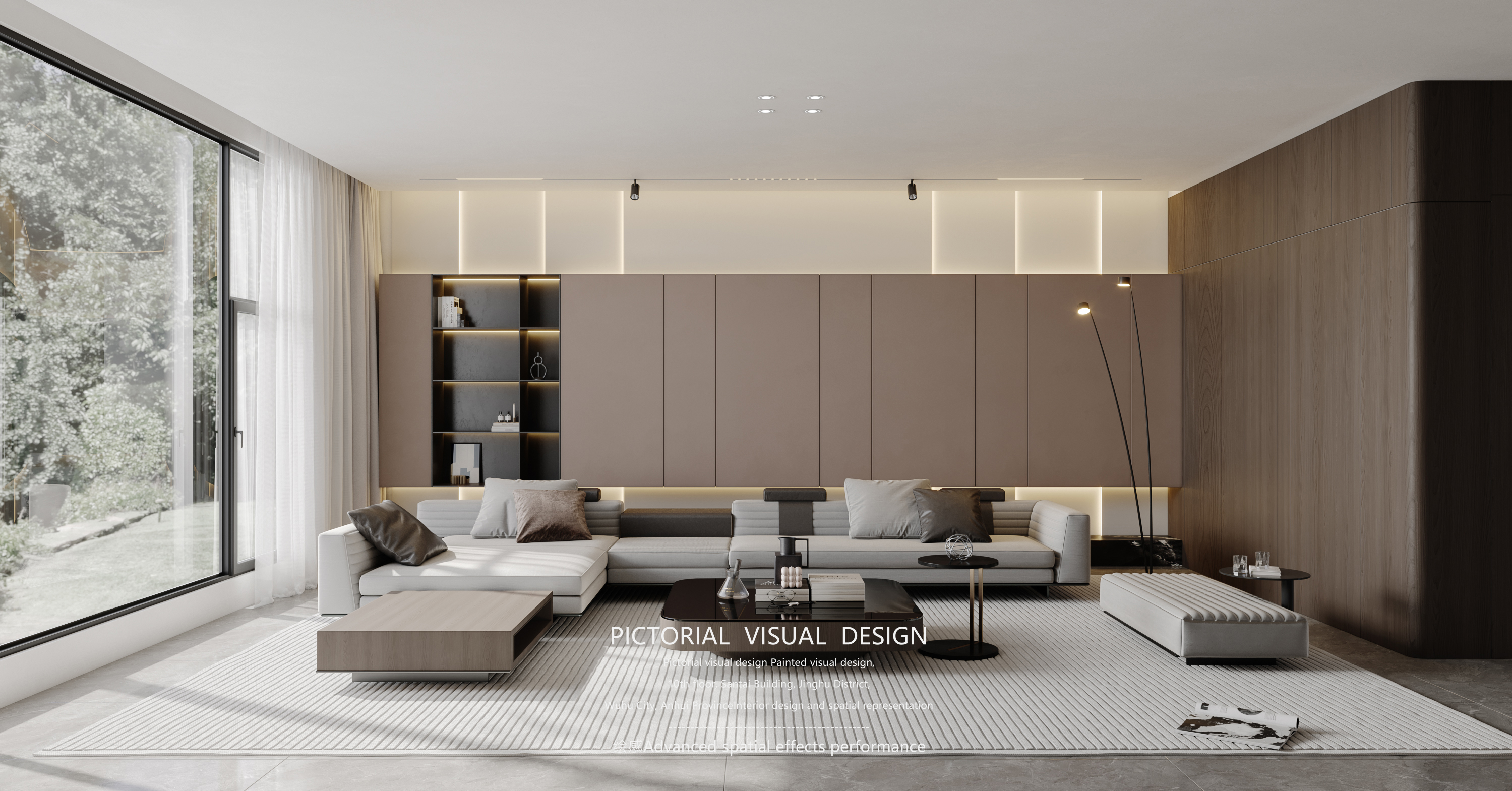 绘感视觉设计 | 暖色简约客餐厅-1