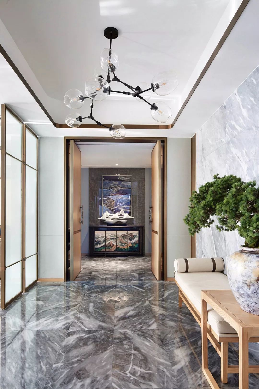 新中式玄关设计,打造雅致生活艺术-11