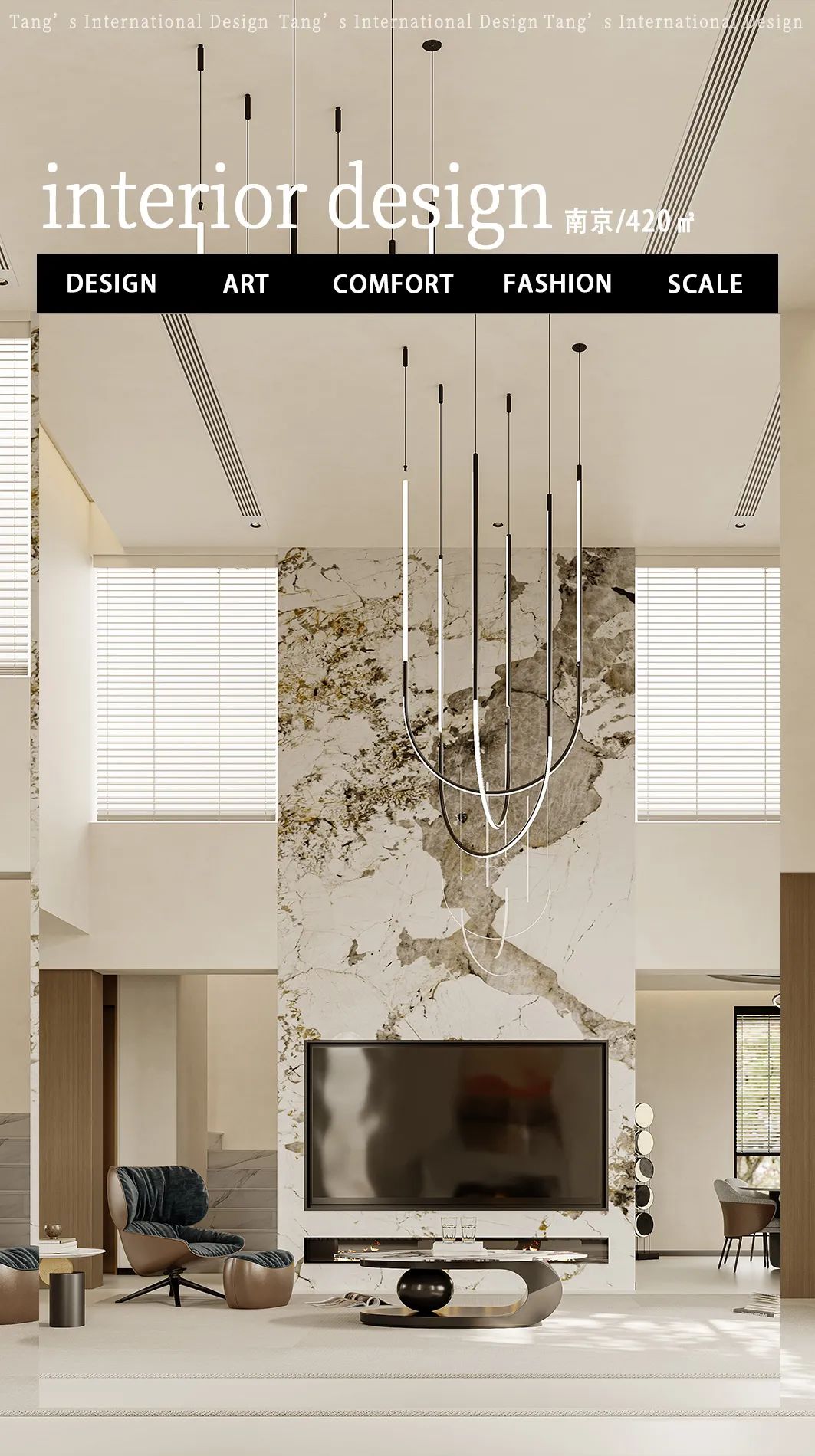 恒大金碧天下 420㎡人居设计丨中国南京丨堂杰国际设计-2