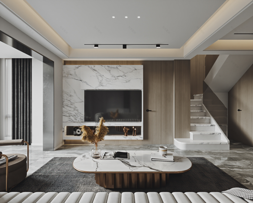 派逃设计|意式极简私宅设计-11