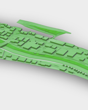 3D model of an urban area /3D-модель міської території