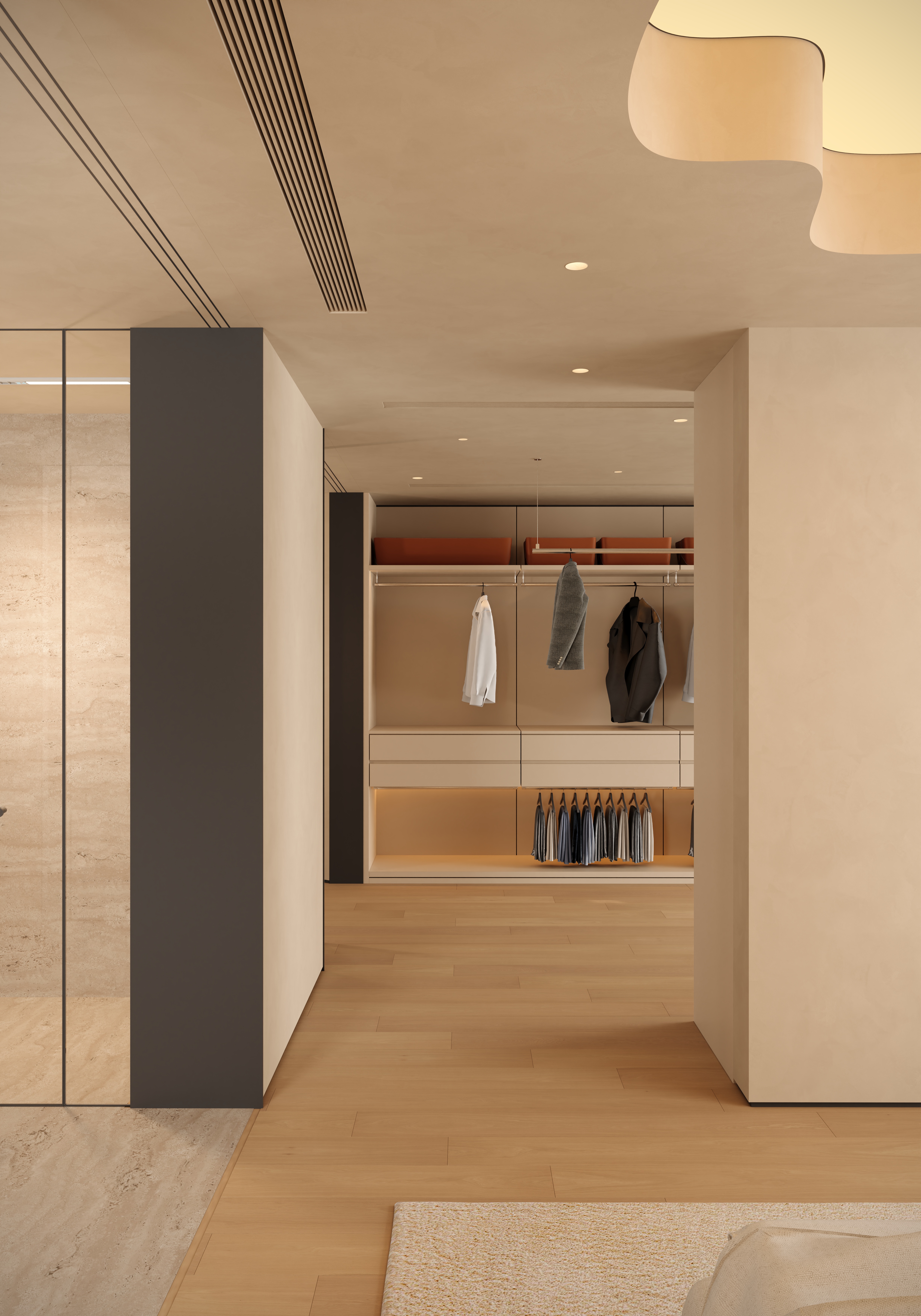 现代 奶油大平层-8