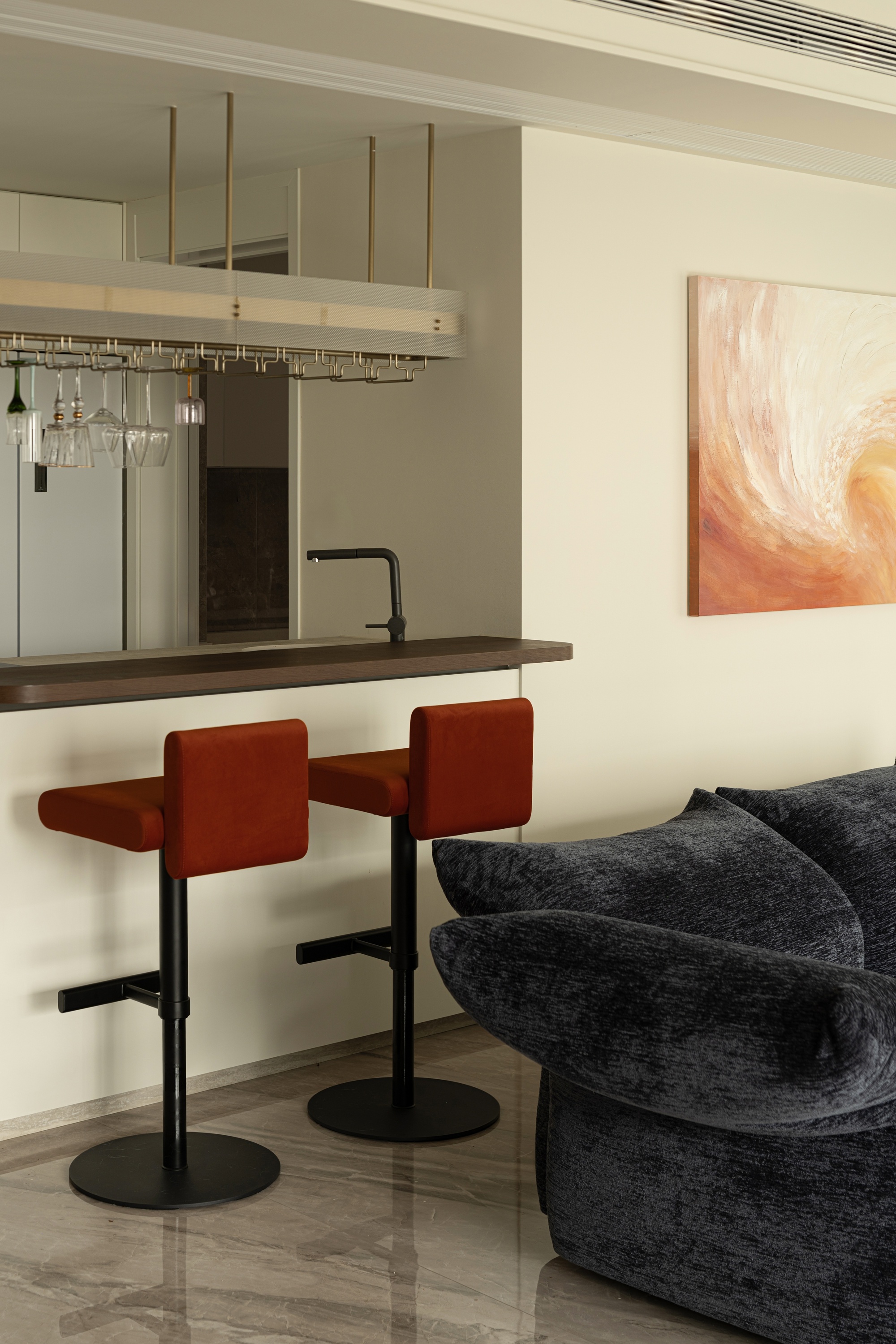 《柔煦》220㎡现代法式丨中国成都丨宏福樘设计-26