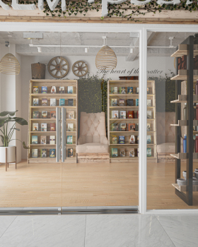 Interior Rendering Bookstore