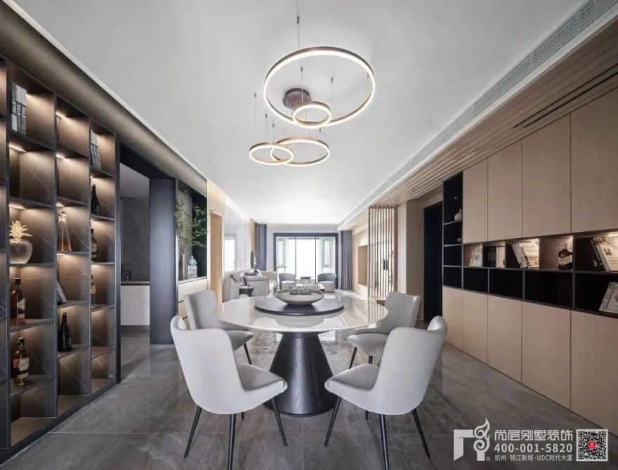 现代大平层设计丨杭州尚层装饰-20