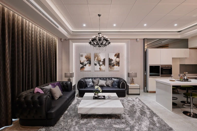 舞河独栋住宅 | 融合中西方元素的现代设计-6