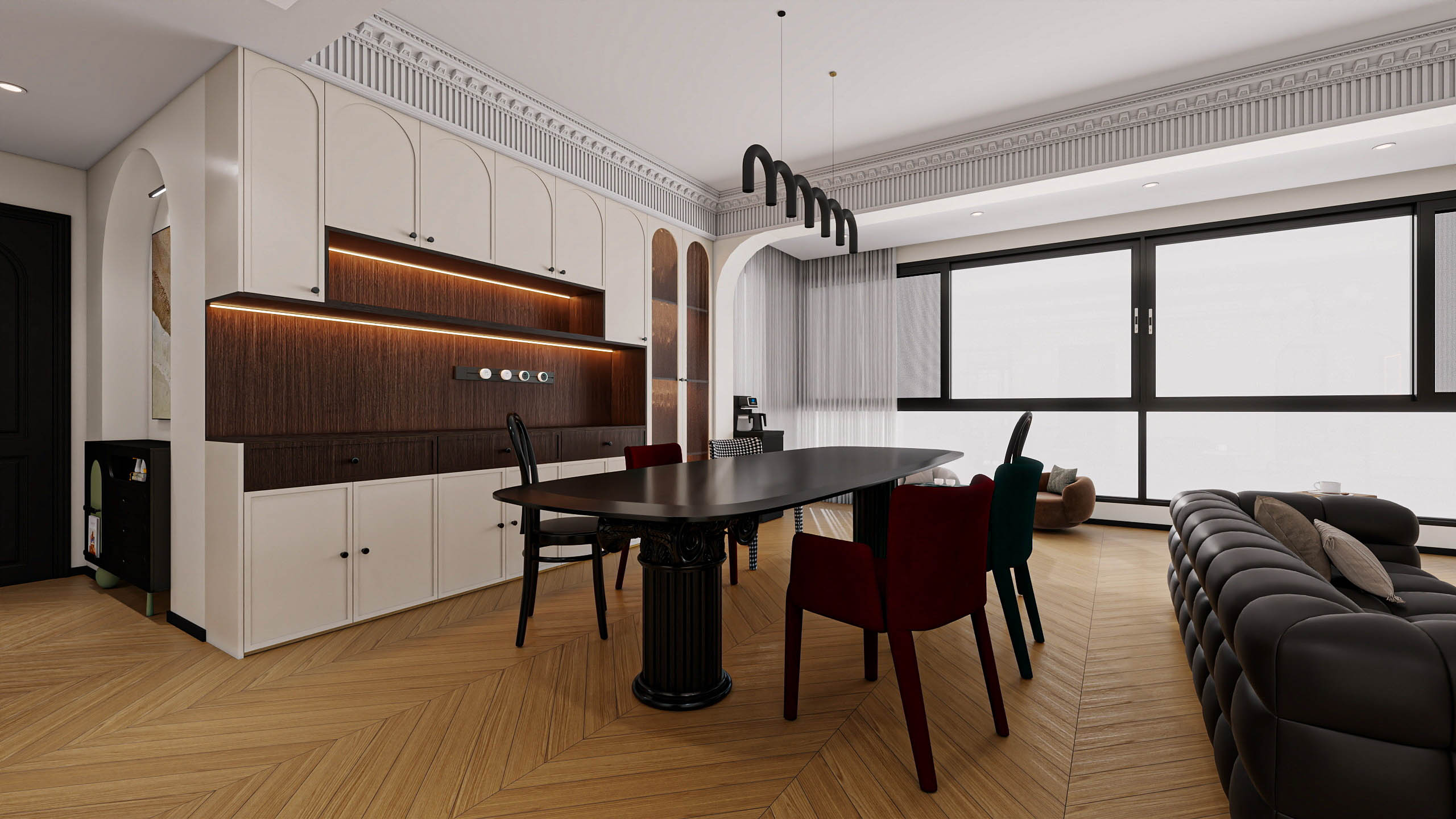 四川成都大邑滨江新城（138平方复古法式四居室）-11