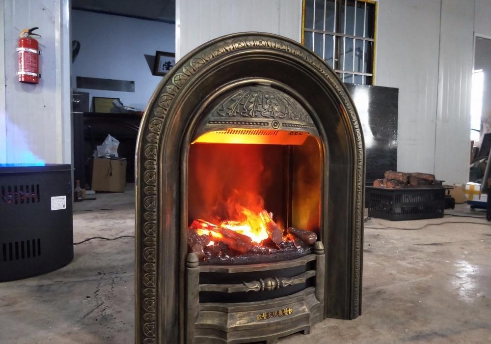 铸铁 3D 雾化壁炉，打造古典轻奢空间-14