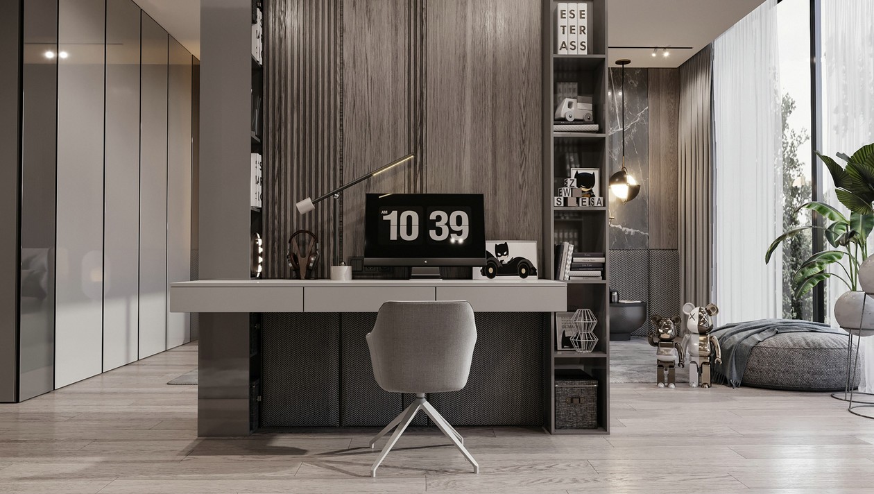 胡桃木与大理石 每一处的设计都是亮点-11