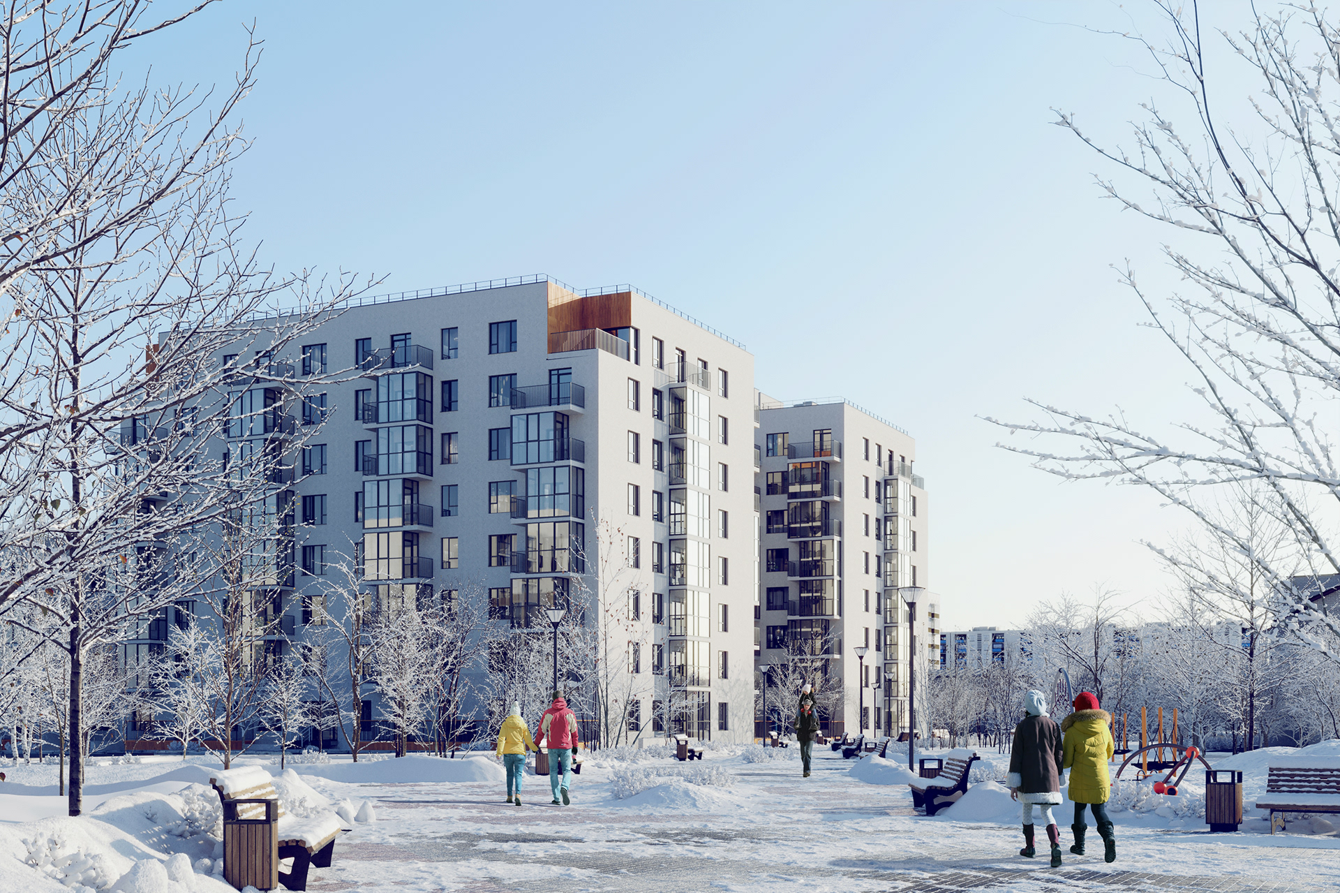 ЖК "Солнце Парк" 3d визуализация-4