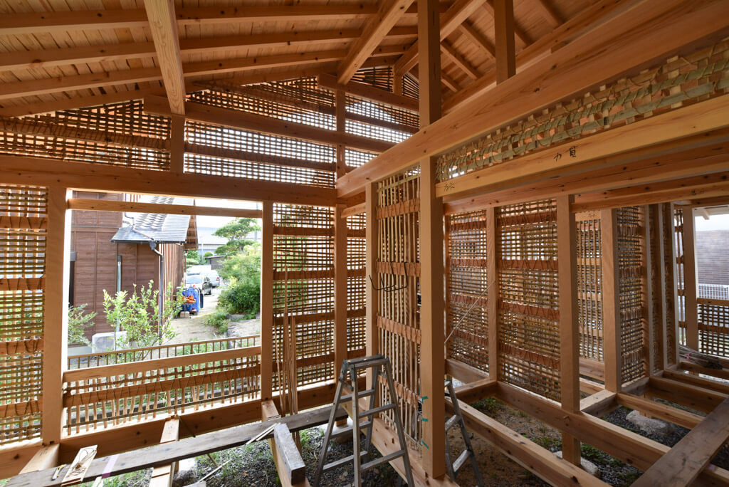 豊田の石場建て9 構造見学会と竹小舞ワークショップ丨水野設計室-14