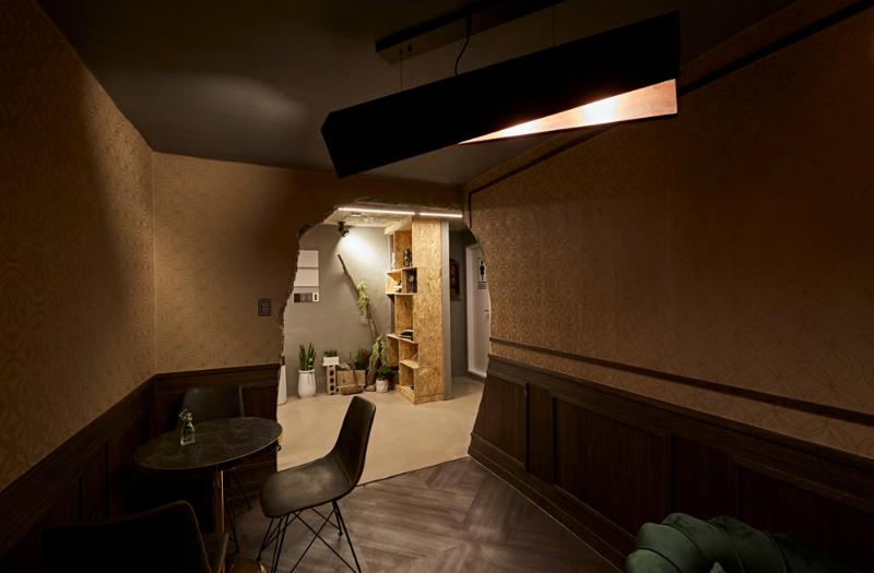 21 平米小屋变身复古咖啡馆，设计亮点独具匠心-12