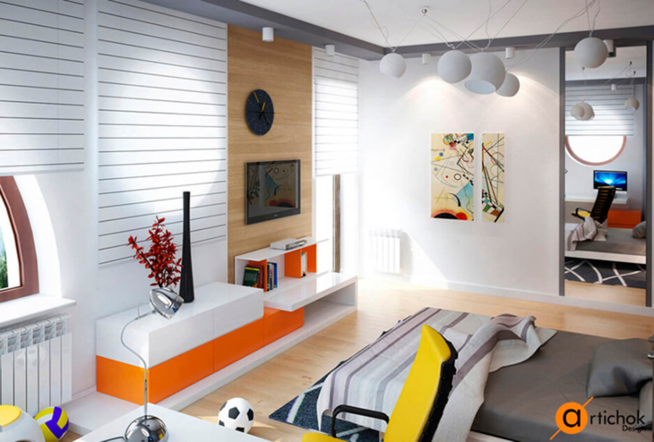 Интерьер круглого дома в эко-стиле - Art-i-chok-26