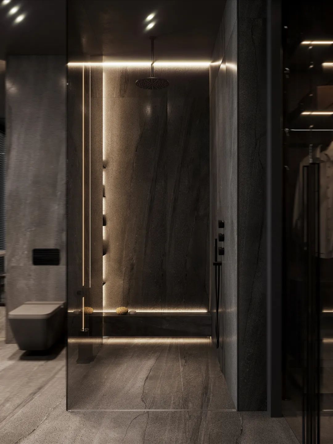 深色系卧室设计-15