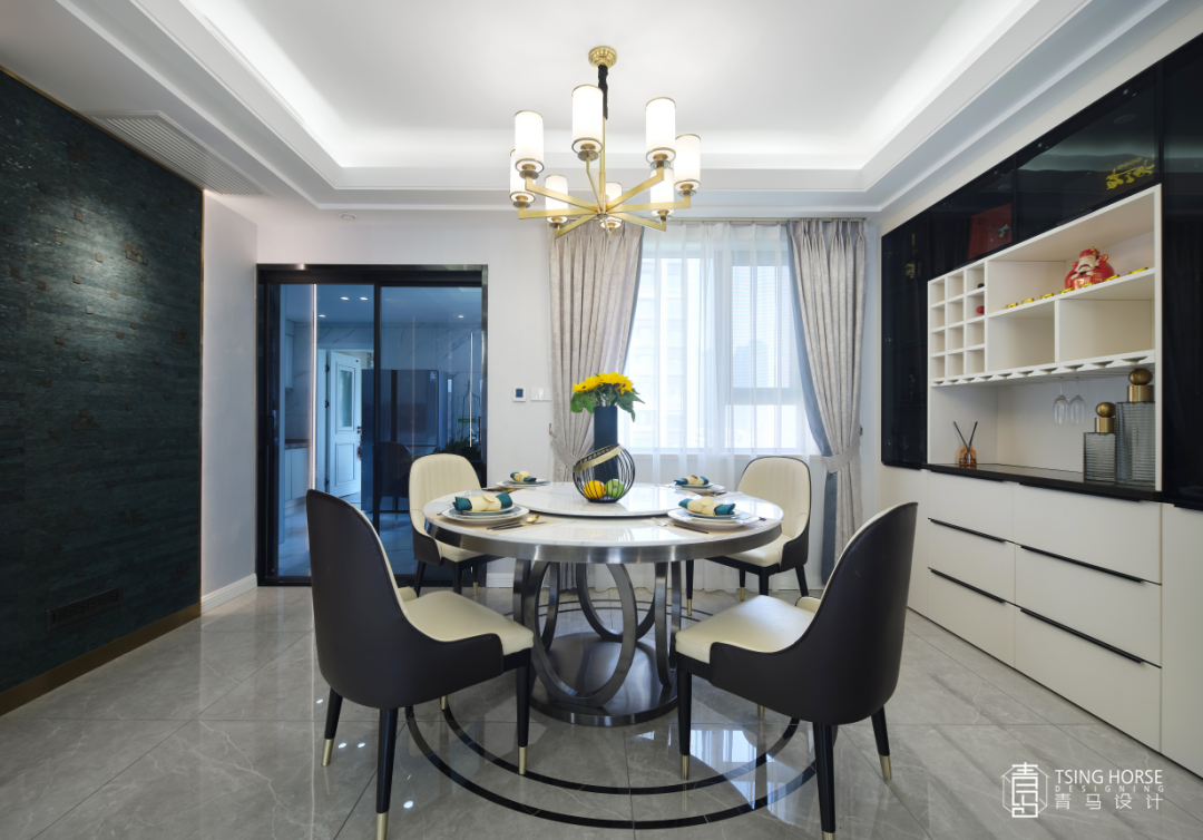 西安公馆一号 198㎡轻奢大平层设计 | 温馨、硬朗与轻奢的平衡-29