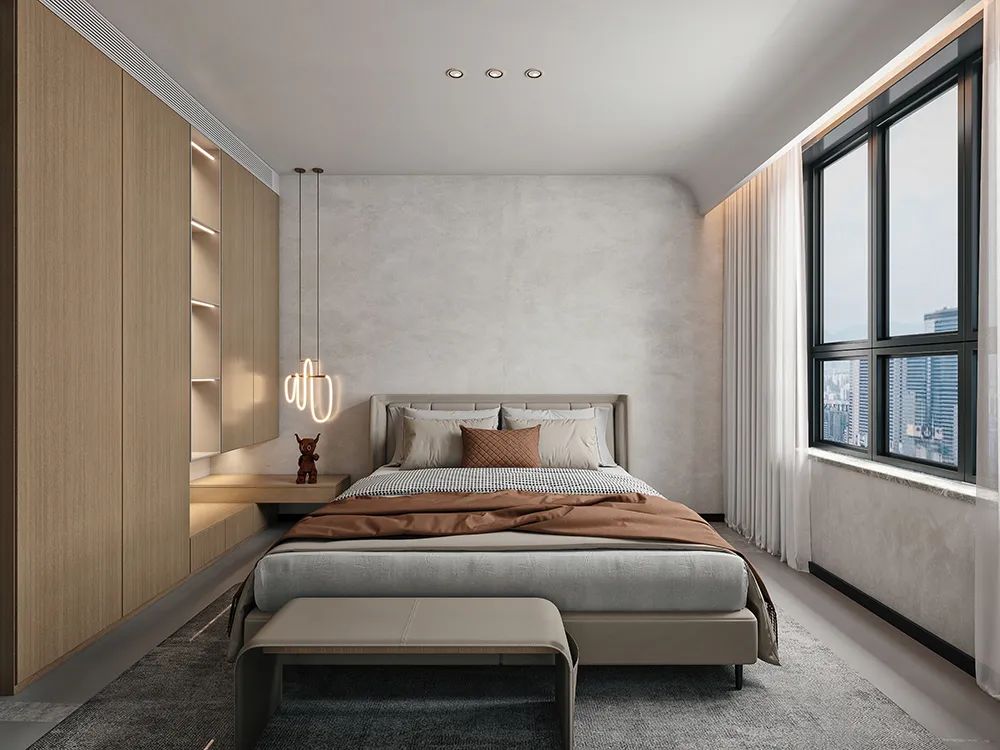 现代极简·峰上名宅·127㎡温馨家居设计丨CITYFAMILY DECORATIO-7