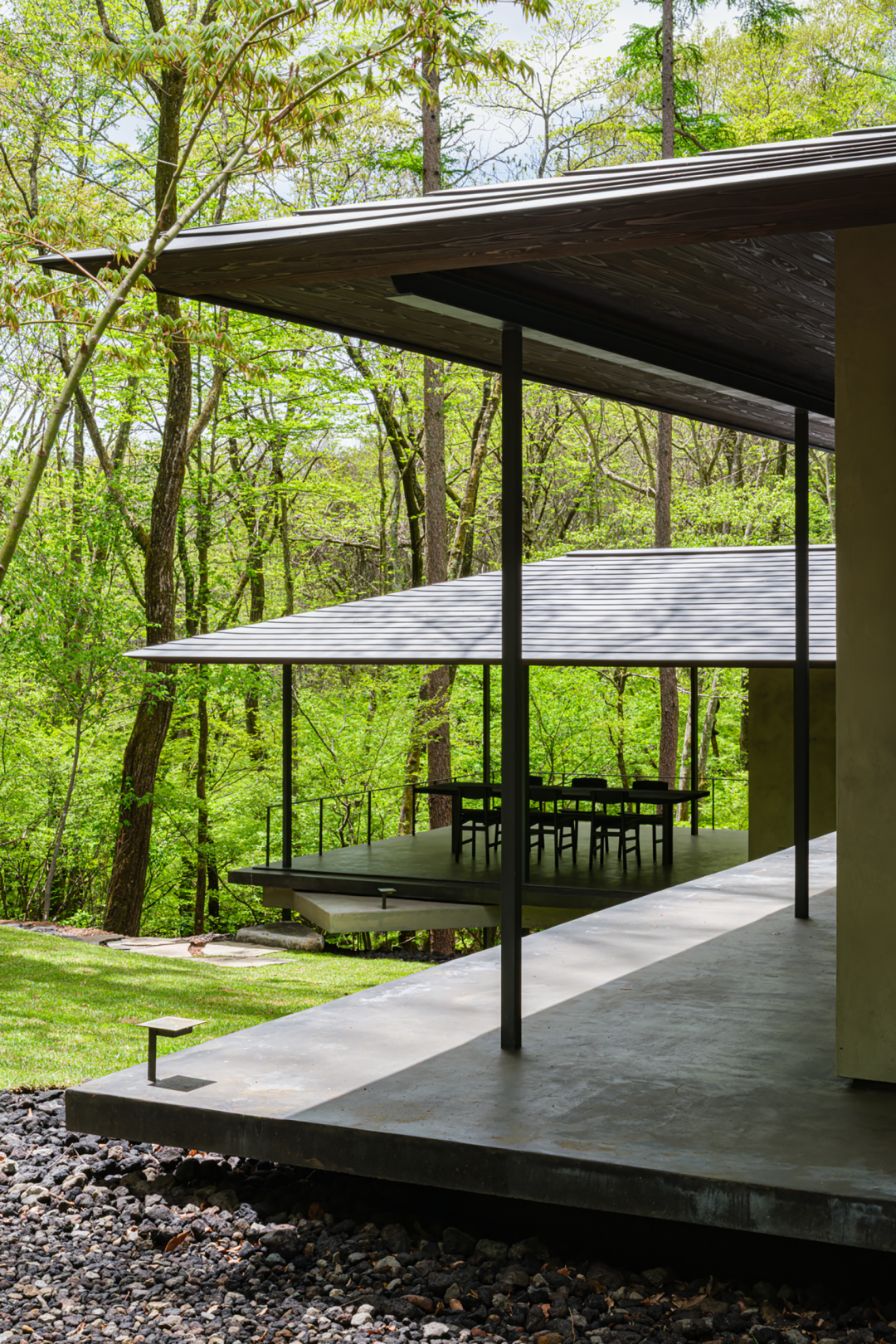 红松林中的然居丨奥野公章建筑设计事务所-0