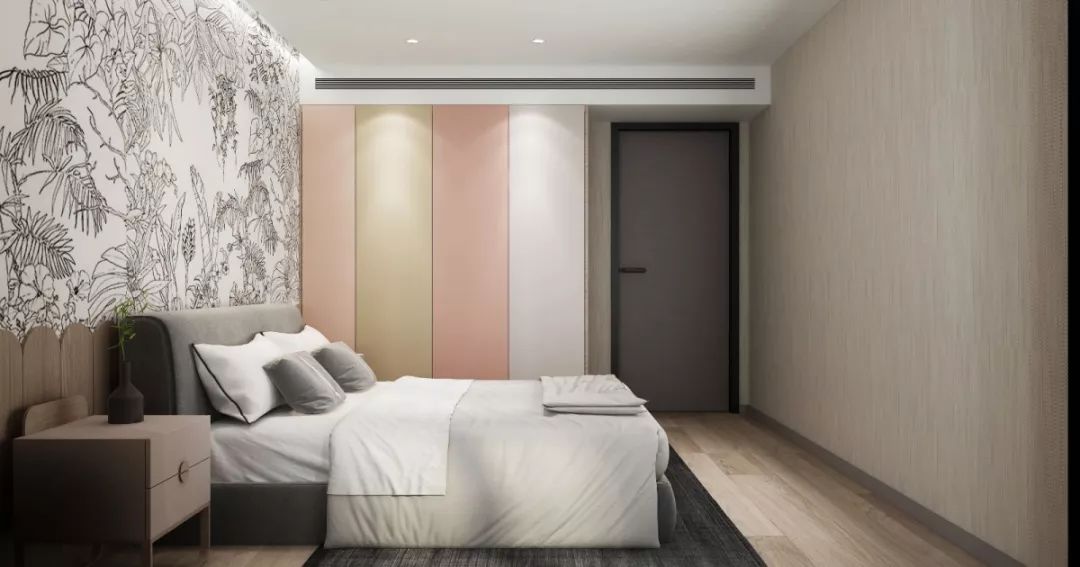 温馨江阴家庭，原木暖灰构生活温度-43