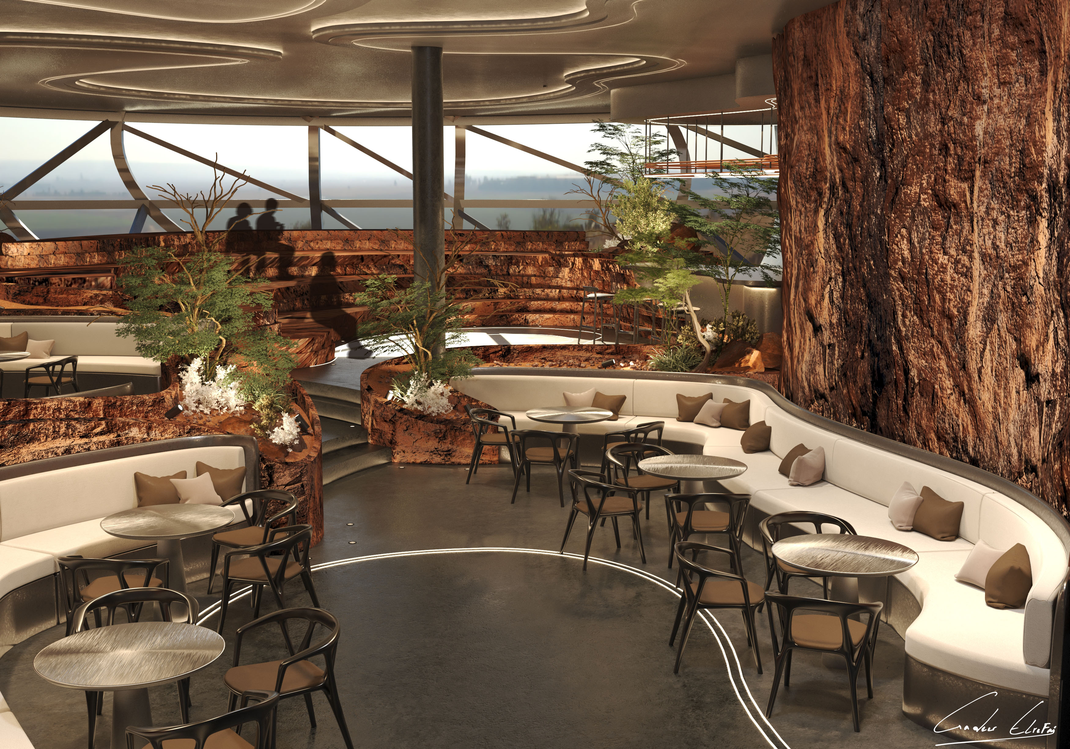 火星定居中心和展览丨埃及丨亚历山大大学室内建筑系-22