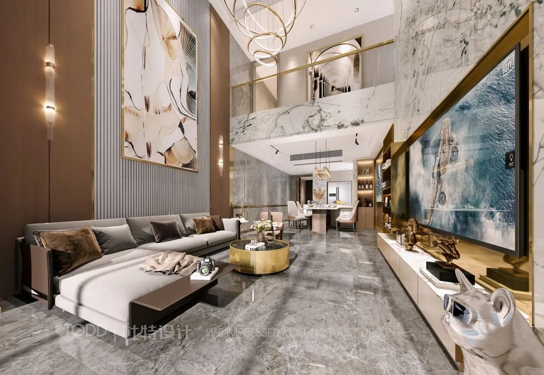 广州番禺星尚花园顶层复式独栋别墅空间设计丨中国广州丨TODD 杜特设计-22