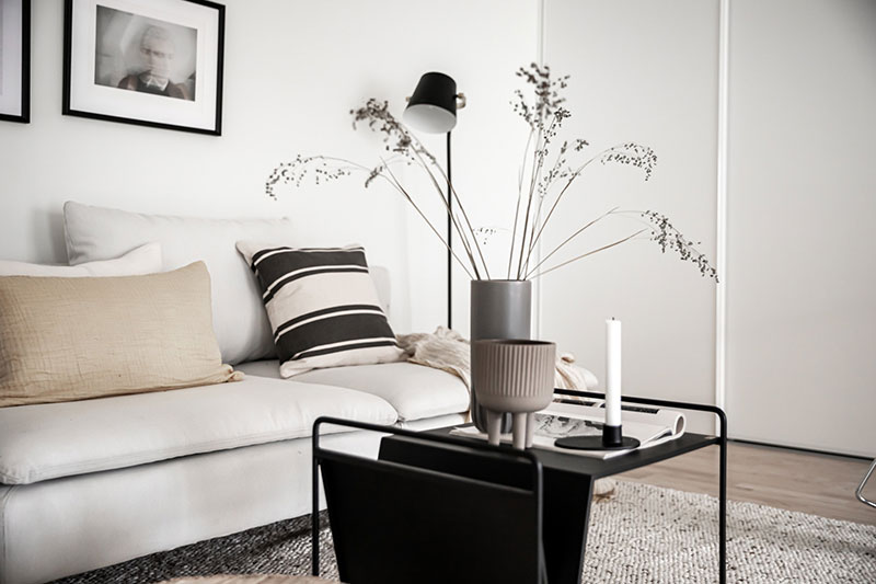 瑞典 Gothenburg 小公寓的创意设计 | 51 平米带阁楼客厅-11