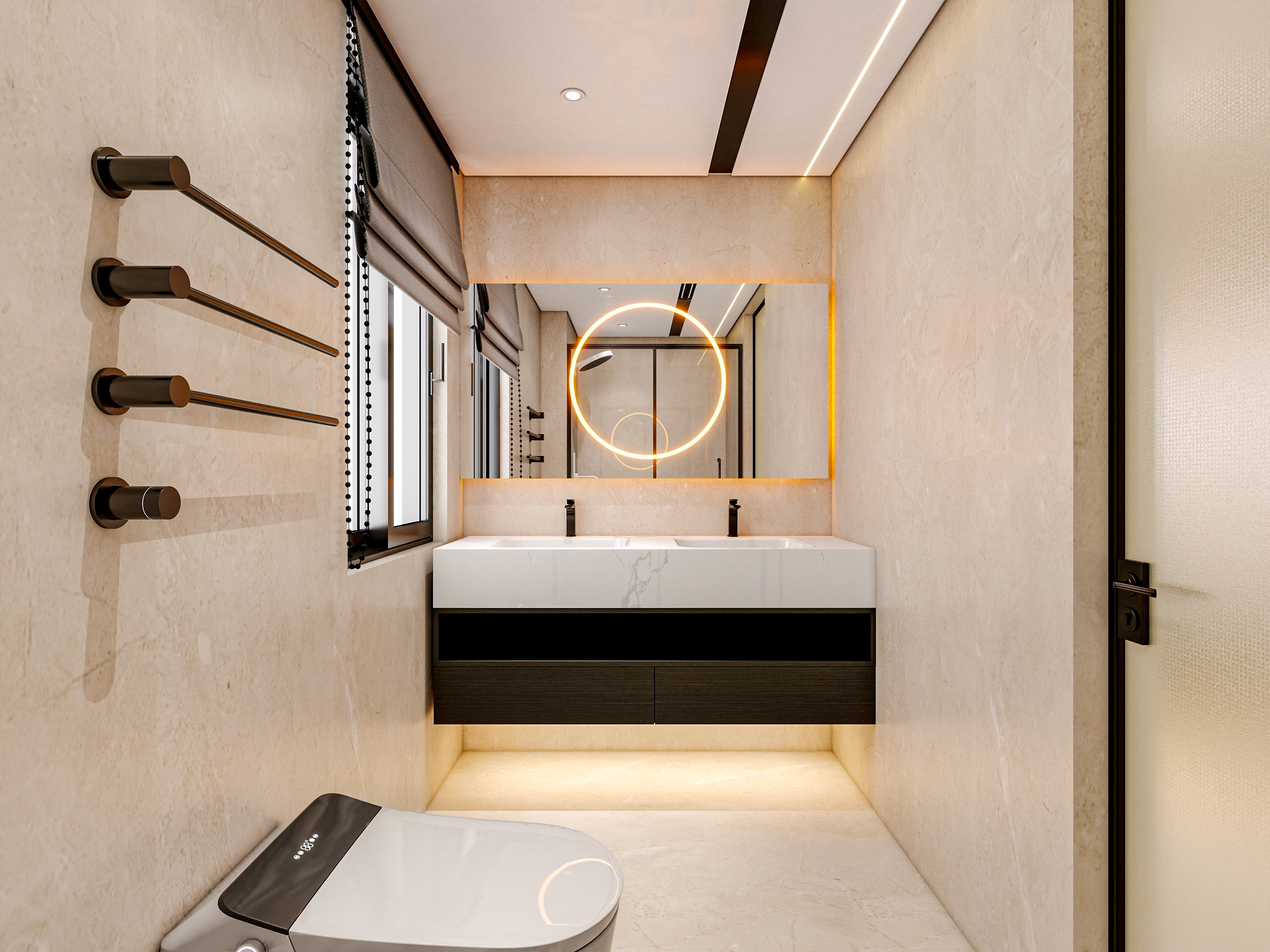 四川成都锦粼湖院二期（118平方意式极简三居室）-49