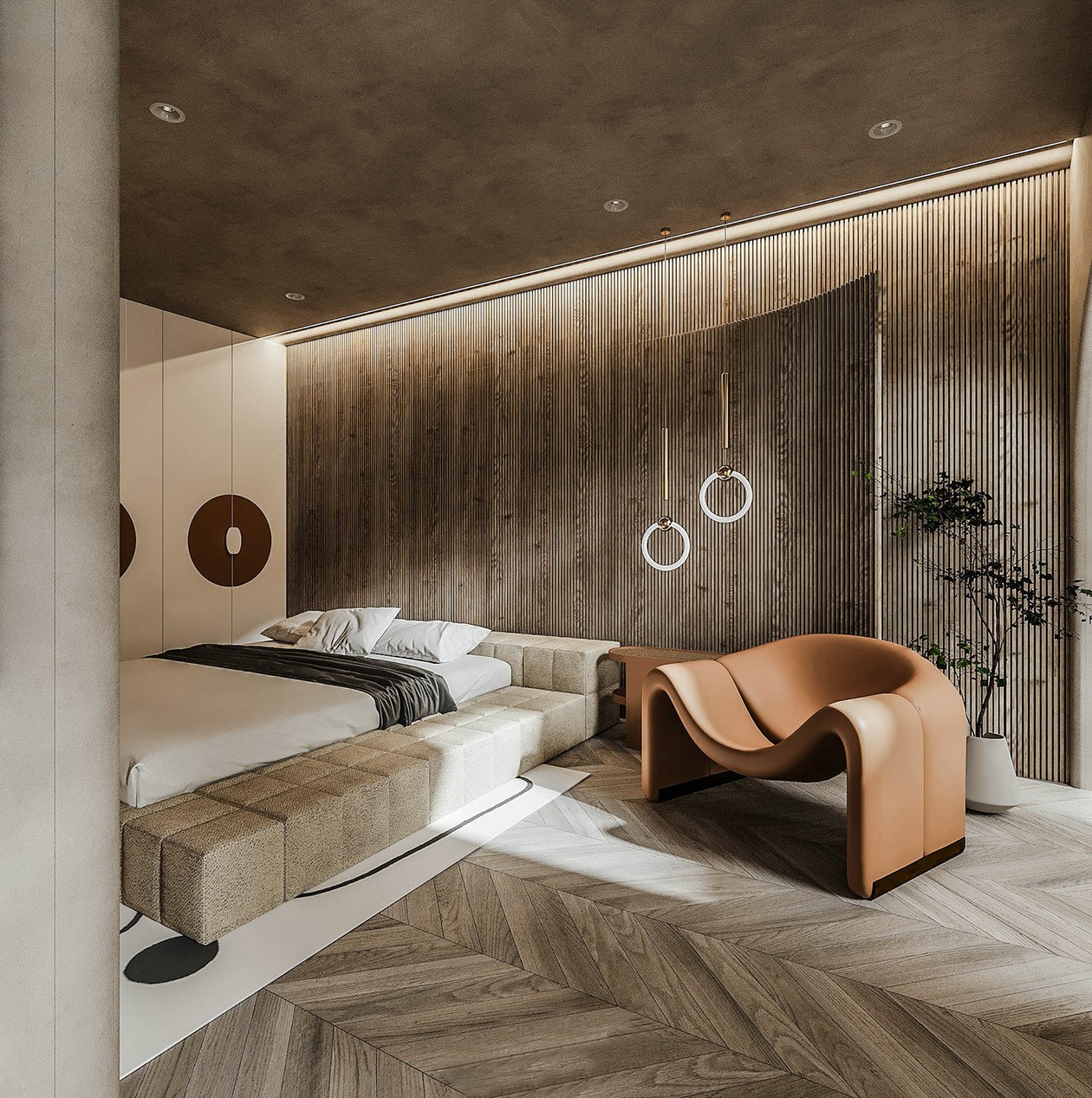 水泥灰+绿色超高颜值设计-12