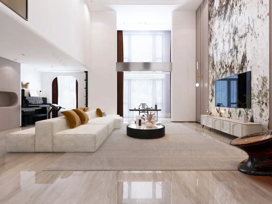 梵境淡雅,气韵风华 · 现代人居浪漫设计丨下上空间设计-3