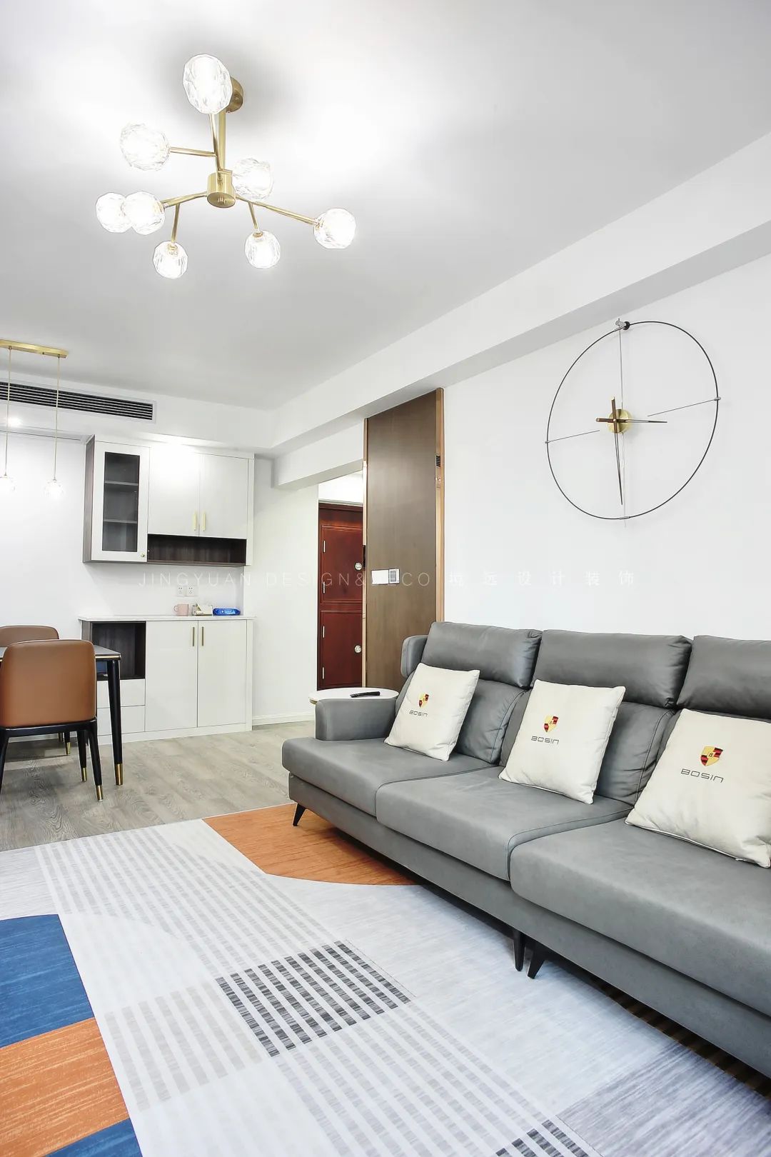 境远装饰 | 90㎡北欧轻奢婚房,冷色都市风设计-32