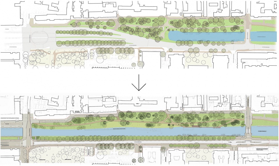 乌特勒支 Catharijnesingel 运河公园丨荷兰丨OKRA 景观建筑师事务所-30