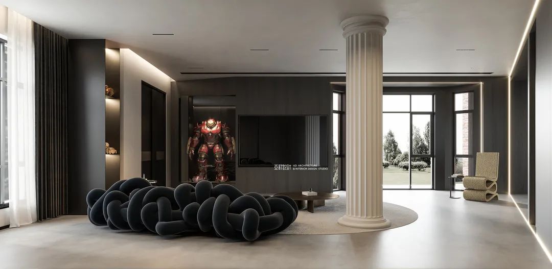 黑白灰的魅影之家 · 爵世名邸的现代艺术设计丨亚町设计-27
