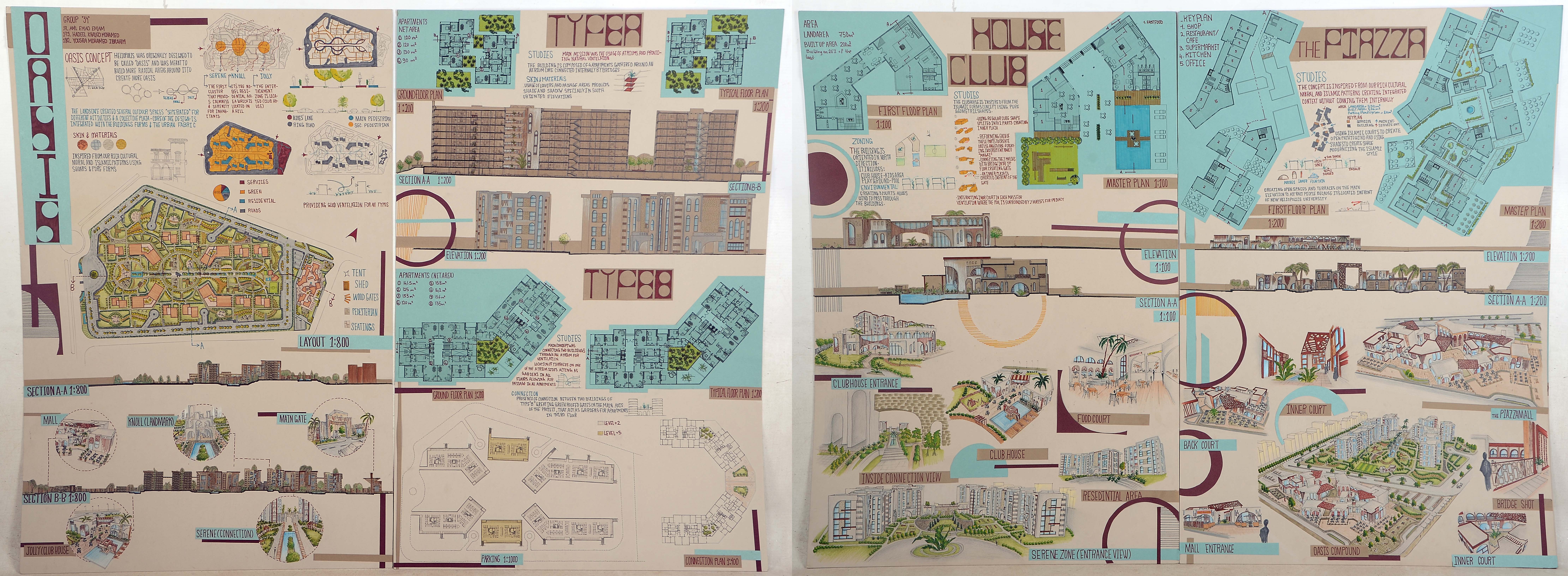 绿洲住宅小区丨3rd Year Architecture-0