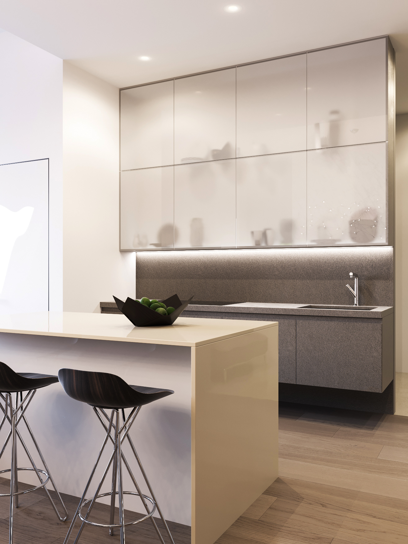 莫斯科顶层公寓,简约奢华的空间艺术-2