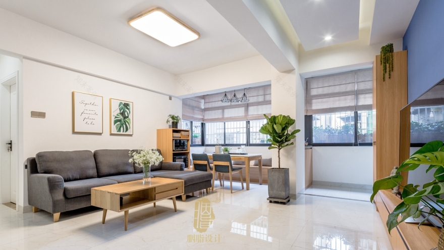 小纸巷 | 81 平米老房变身为温馨现代北欧小家-21