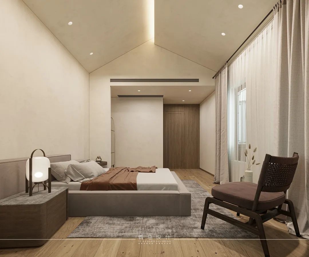 融创揽月府·赵志远设计·现代侘寂风格·380㎡合院丨青马别墅空间设计-87