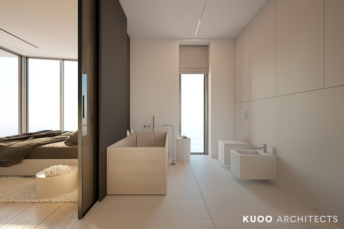 164m² 波兰极简主义海景度假公寓：KUOO ARCHITECTS-9