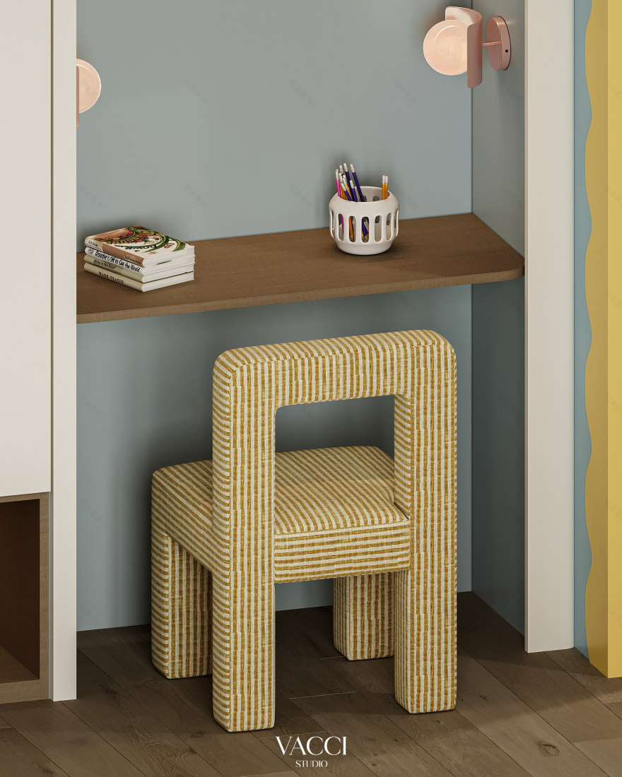 儿童卧室丨沙特阿拉伯利雅得丨Vacci Studio-15